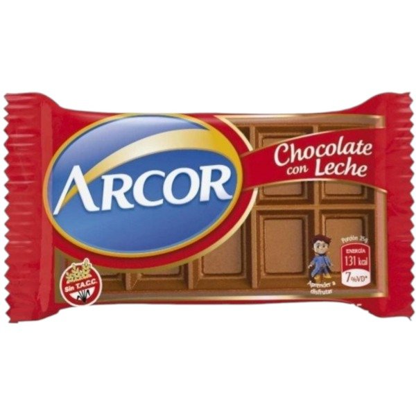 Producto - CHOC. CELOFAN ARCOR LECHE 30u x 25grs