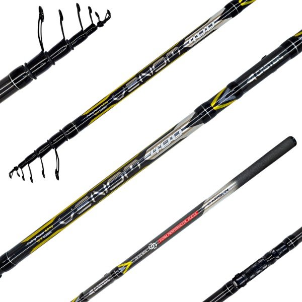 Producto - Caña Telescopica CASTER Venom 4m Pejerrey Lisas Carbono Im8 80g