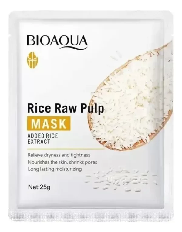 Producto - Pulpa de Arroz - Mascarilla iluminadora BIOAQUA
