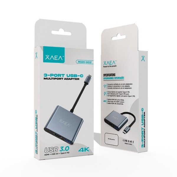 Producto - ADAPTADOR C-USB-HDMI C/CABLE TIPO C