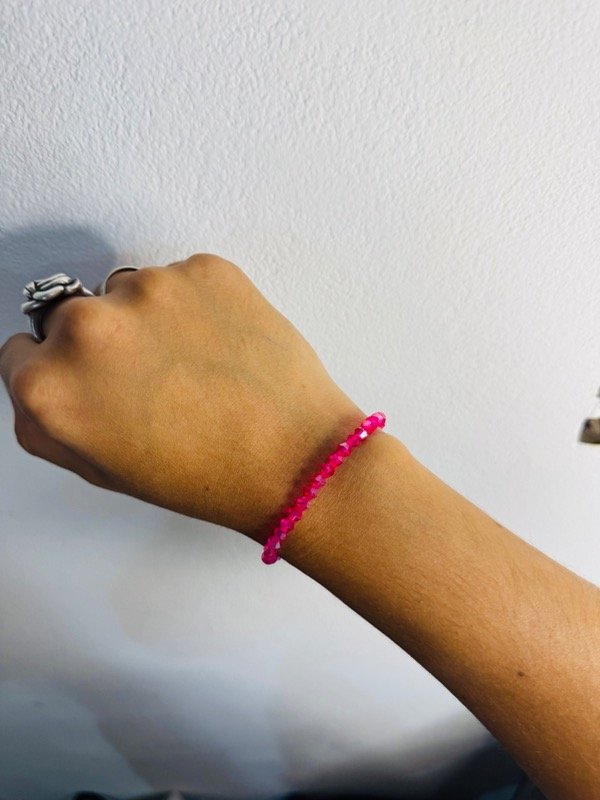 Producto - Pulsera cristales fucsia