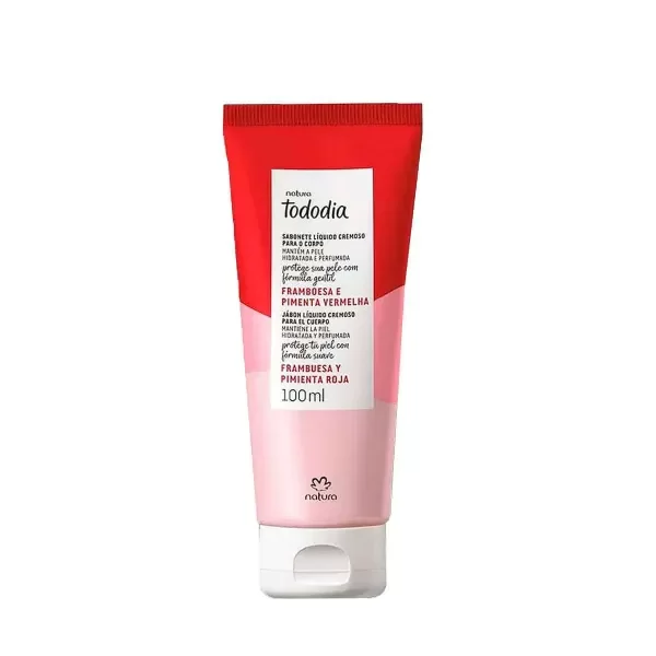 Producto - Jabón Liquido 100ml "Frambuesa y Pimienta Roja"" - Tododia Natura