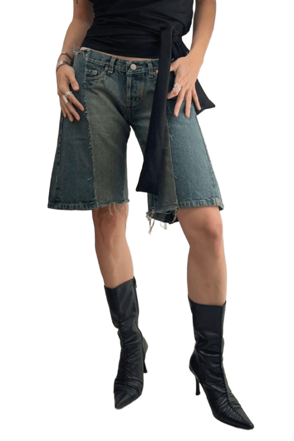 Producto - BERMUDA MATIZADA AZUL