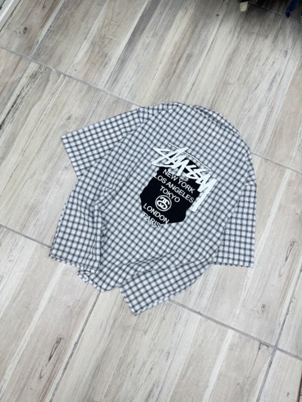 Producto - Camisa Boxy Fit StussyV2 negra