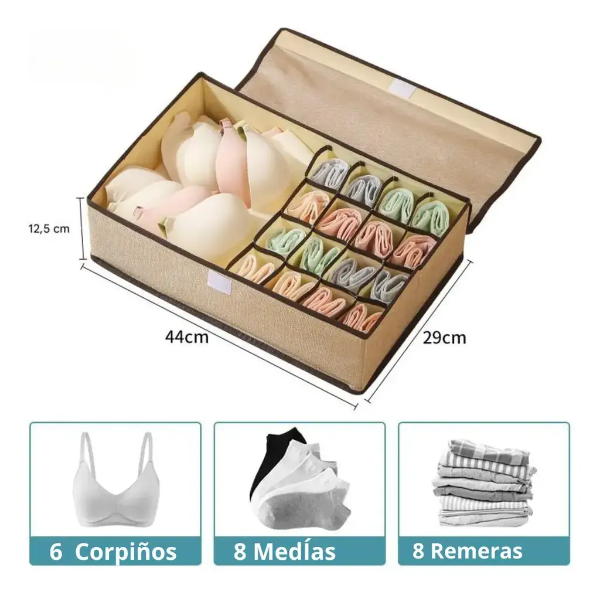 Producto - Organanizador de tela plegable con tapa - 4