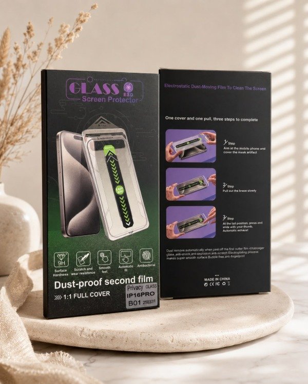 Producto - Glass anti espia con colocador premium - 2
