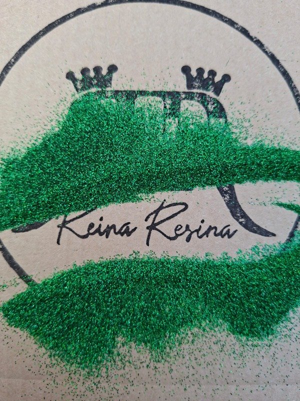 Producto - Glitter en polvo holografico verde