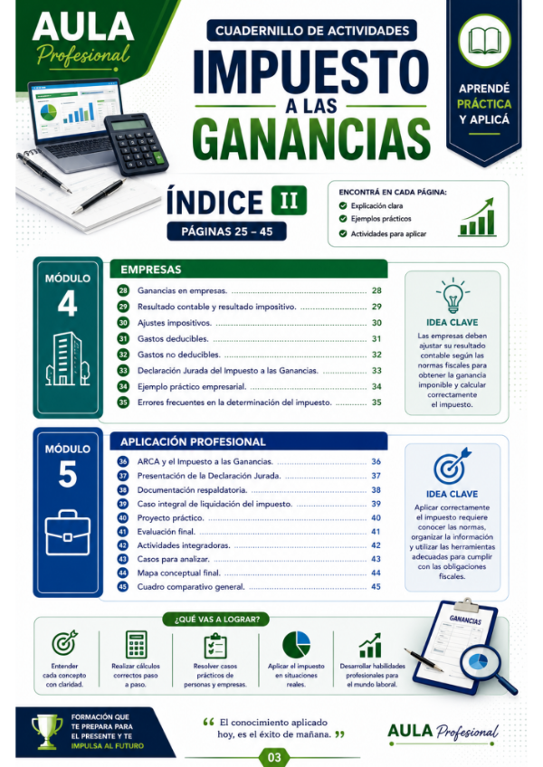 Producto - Cuadernillo de Actividades - Impuesto a las Ganancias - Edición 2026 - PDF - 2