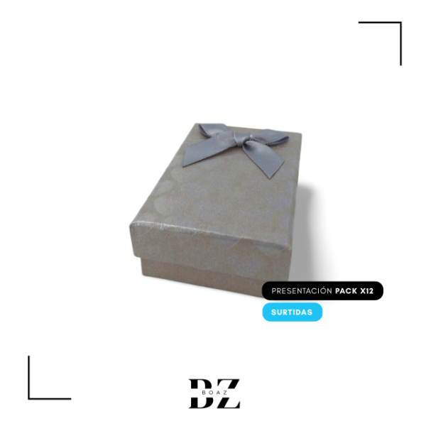Producto - ESTUCHE REGALO X 12 PCS 5X8 CM CON MOÑO C.SURTIDO - 2033-2 - 0