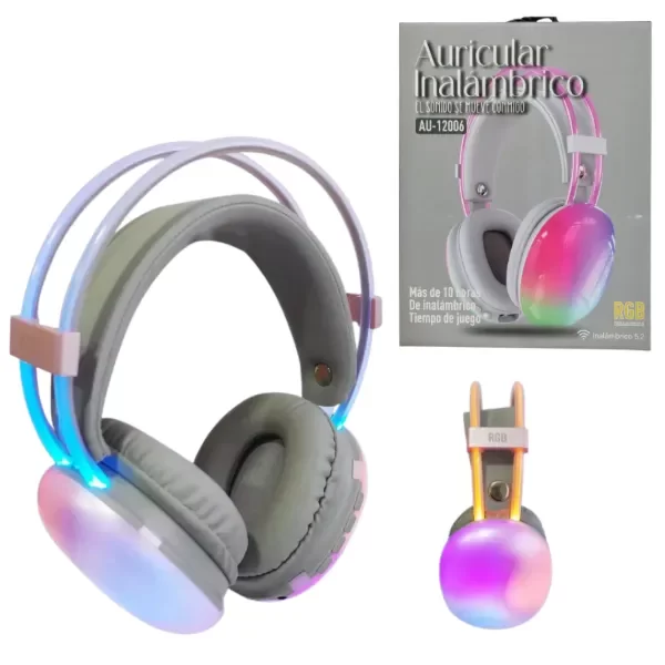 Producto - AURICULAR INALAMBRICO AU12006 RGB