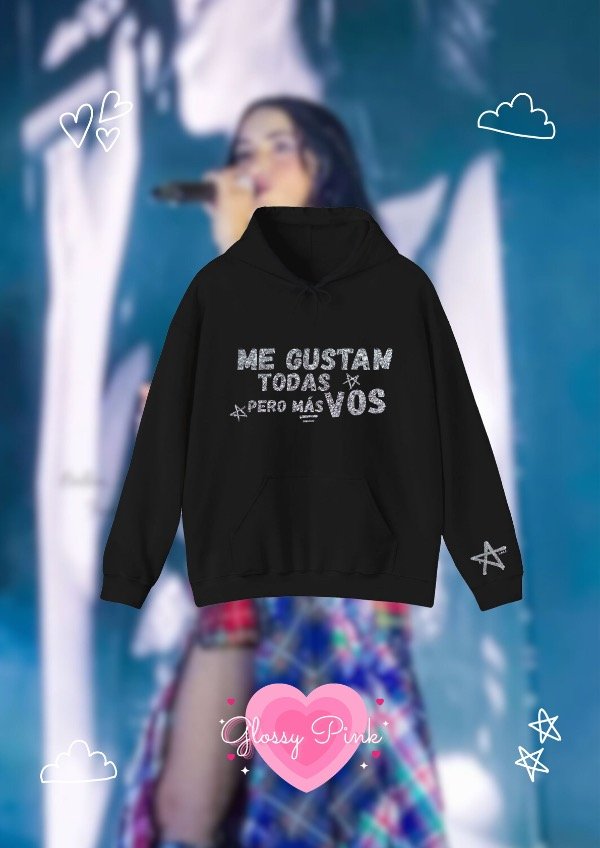 Producto - Canguro Me Gustan Todas Pero Más Vos - VINILO GLITTER