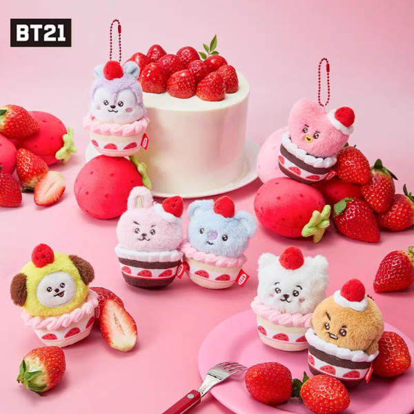 Producto - Colgante de peluche BT21 (STRAWBERRY TART)