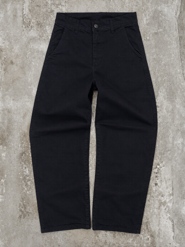 Producto - Gabardina baggy negro liso - 0