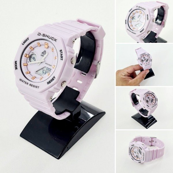 Producto - Reloj deportivo sumergible 2238 D-Shuck Lila Pastel