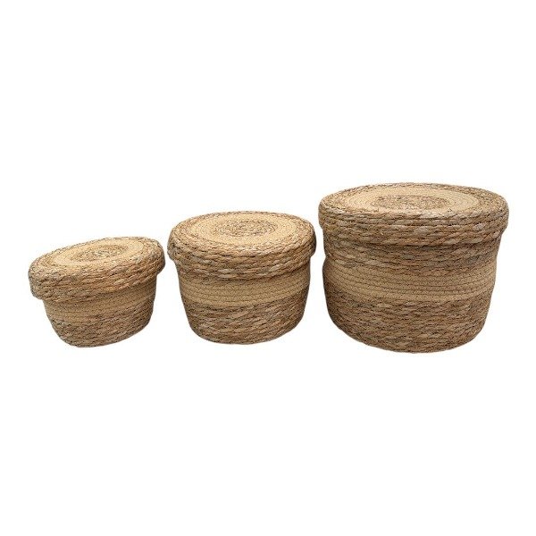 Producto - SETX3 CANASTOS CON TAPA M1357