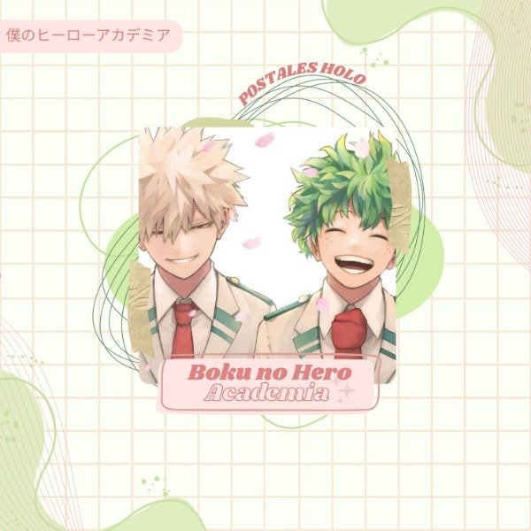 Producto - Boku No Hero // Postales holográficas