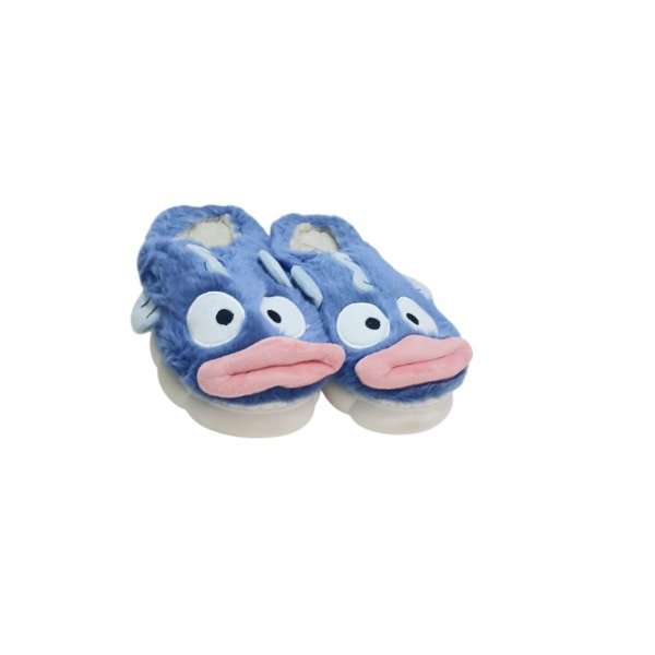 Producto - Pantuflas peluche Pez Azul Talle 36/37