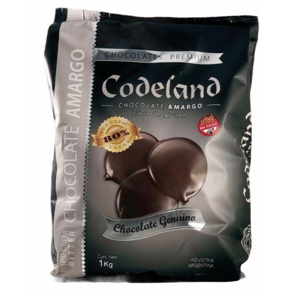 Producto - Chocolate Top Crem Bitter 80/ cacao x 1 kg - 0