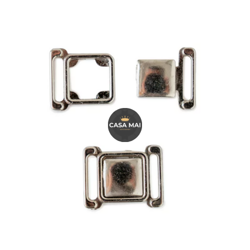 Producto - Broche para Corpiño Zamak Cuadrado x 10 Unidades