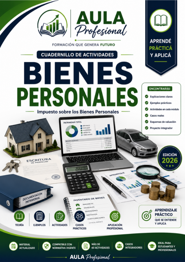 Producto - Cuadernillo de Actividades: Bienes Personales (Edición 2026) - PDF Imprimible - 0