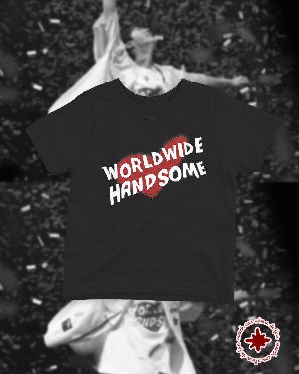 Producto - Baby tee "worldwide handsome"