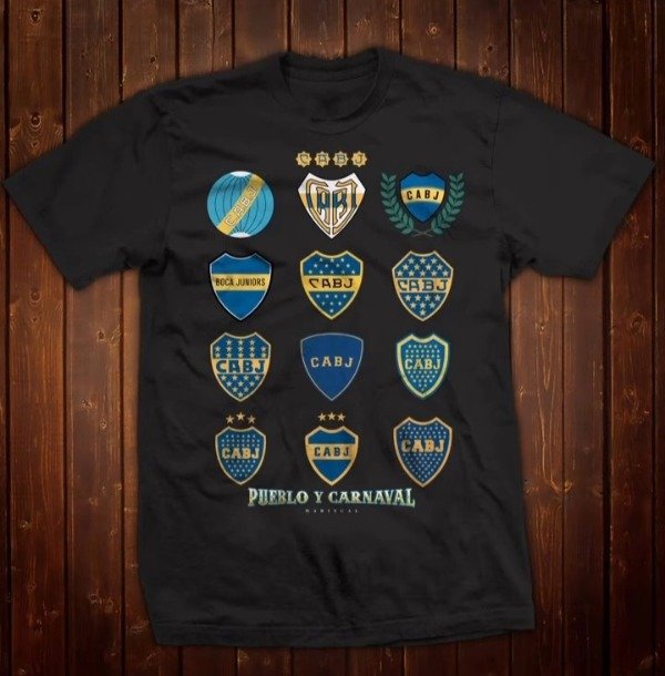 Producto - Remera Escudos Boca Juniors