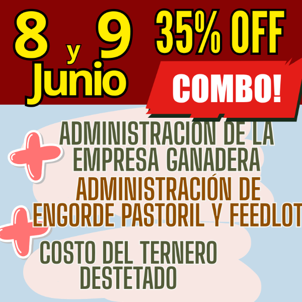 Producto - COMBO 3 CURSOS:Gestión Ganadera + Costo del Ternero + Engorde Pastoril y Feedlot