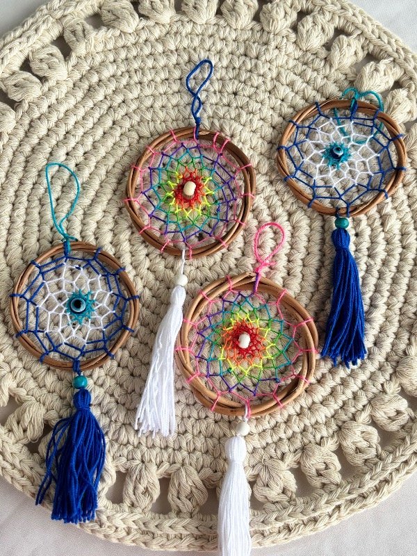 Producto - Atrapasueños Mini Artesanal / Protección y Buena Energía