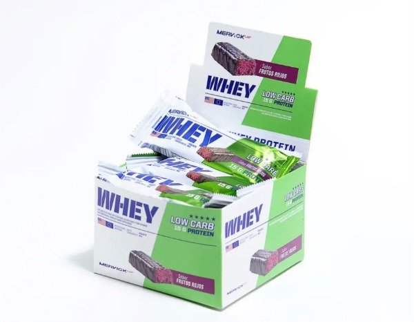 Producto - CAJA x12 Barrita low carb MERVICK x