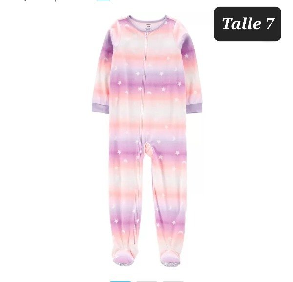 Producto - EENTERITO MICROPOLAR carters  talle 7 arcoiris