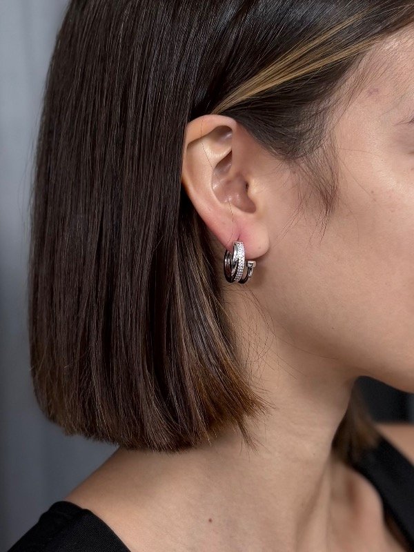 Producto - Aros STRASS PLATEADO