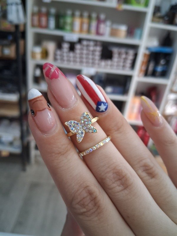 Producto - Anillo para fotos mariposa oro