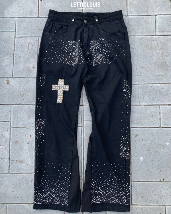 Producto - [PRE-VENTA] STUDDED FLARED JEANS