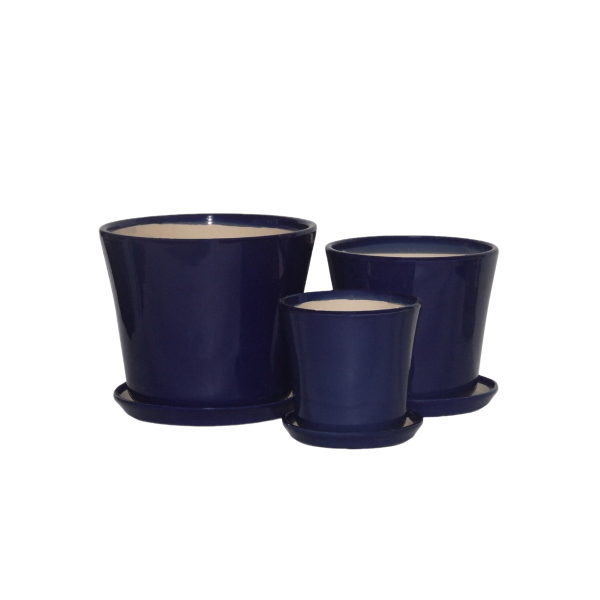 Producto - MACETA CERAMICA AZULXL