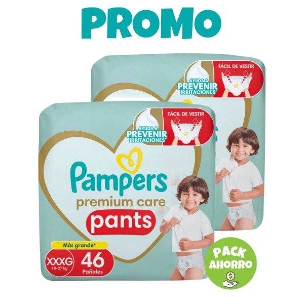 Producto - Promo Deluxe Pack x2 Pampers Pants Premium Care XXXG46 (92 Pañales)