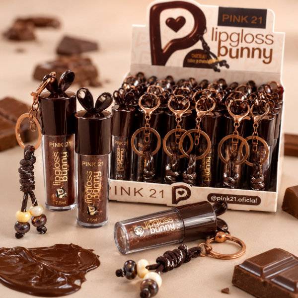 Producto - Lip gloss Chocolate con Llavero- Pink 21