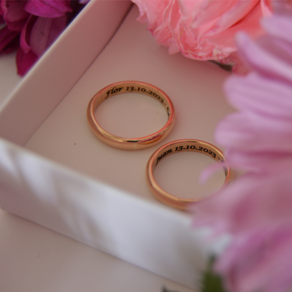 Producto - Alianzas de Oro 18k [media caña]