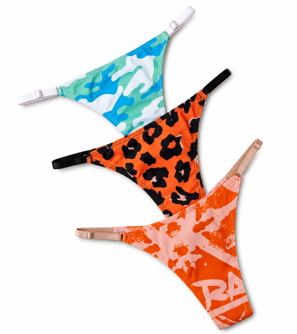 Producto - Less regulable estampada celeste algodon c/lycra x3