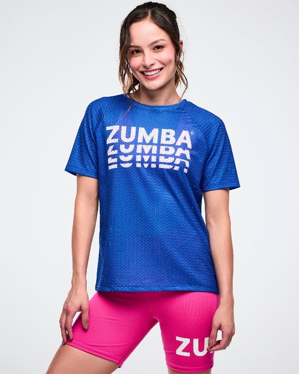 Producto - Color Spree Mesh Crew Neck Raglan Sleeve Top
