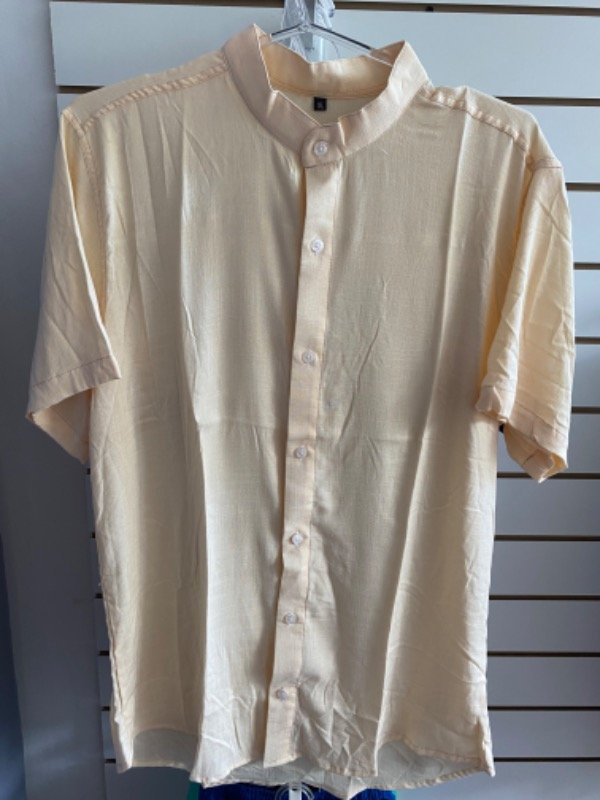 Producto - Camisa Lino Beige Talle XL