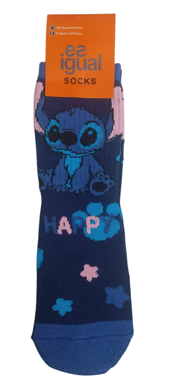 Producto - MEDIA CAÑA STITCH ROSA / AZUL   23 AL 33