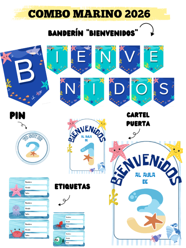 Producto - COMBO MARINO 2026. Primer ciclo