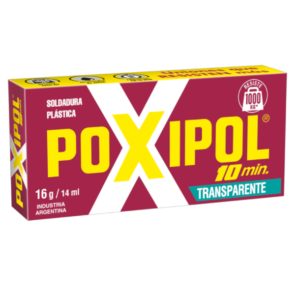 Producto - POXIPOL TRANSP. 10 MINUTOS x 6u