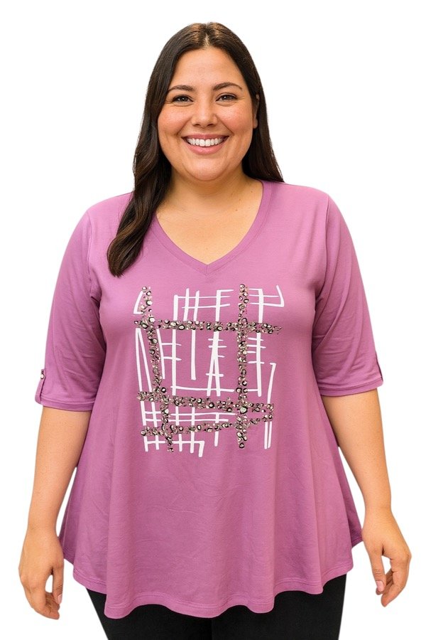 Producto - Art 22 Remera modal viscosa evase estampa 1