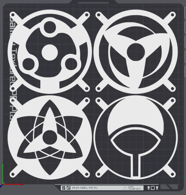 Producto - Fan Cover Naruto: Sharingan x4u