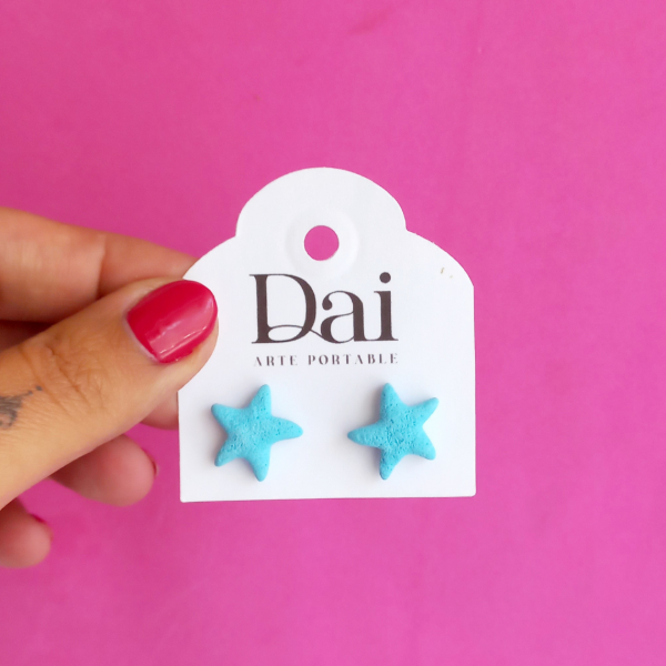 Producto - Aros Stella Celestes
