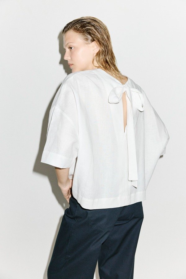 Producto - Blusa Moño Espalda Lino SS27-MBML - 6