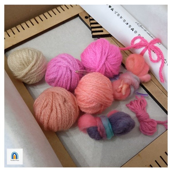 Producto - Kit Telar TAPIZ Paleta Rosas