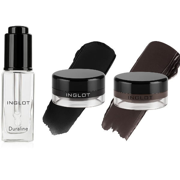 Producto - Set INGLOT delineador negro, marrón y duraline