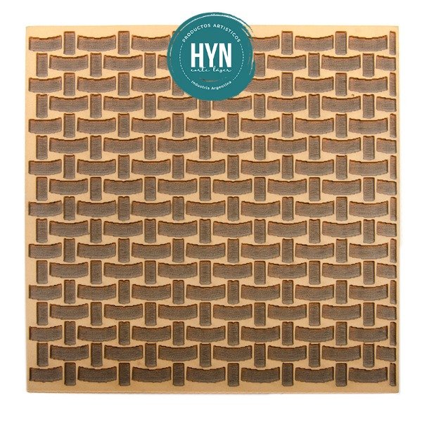 Producto - Texturador 15x15 cm Sello Mimbre grande TG14